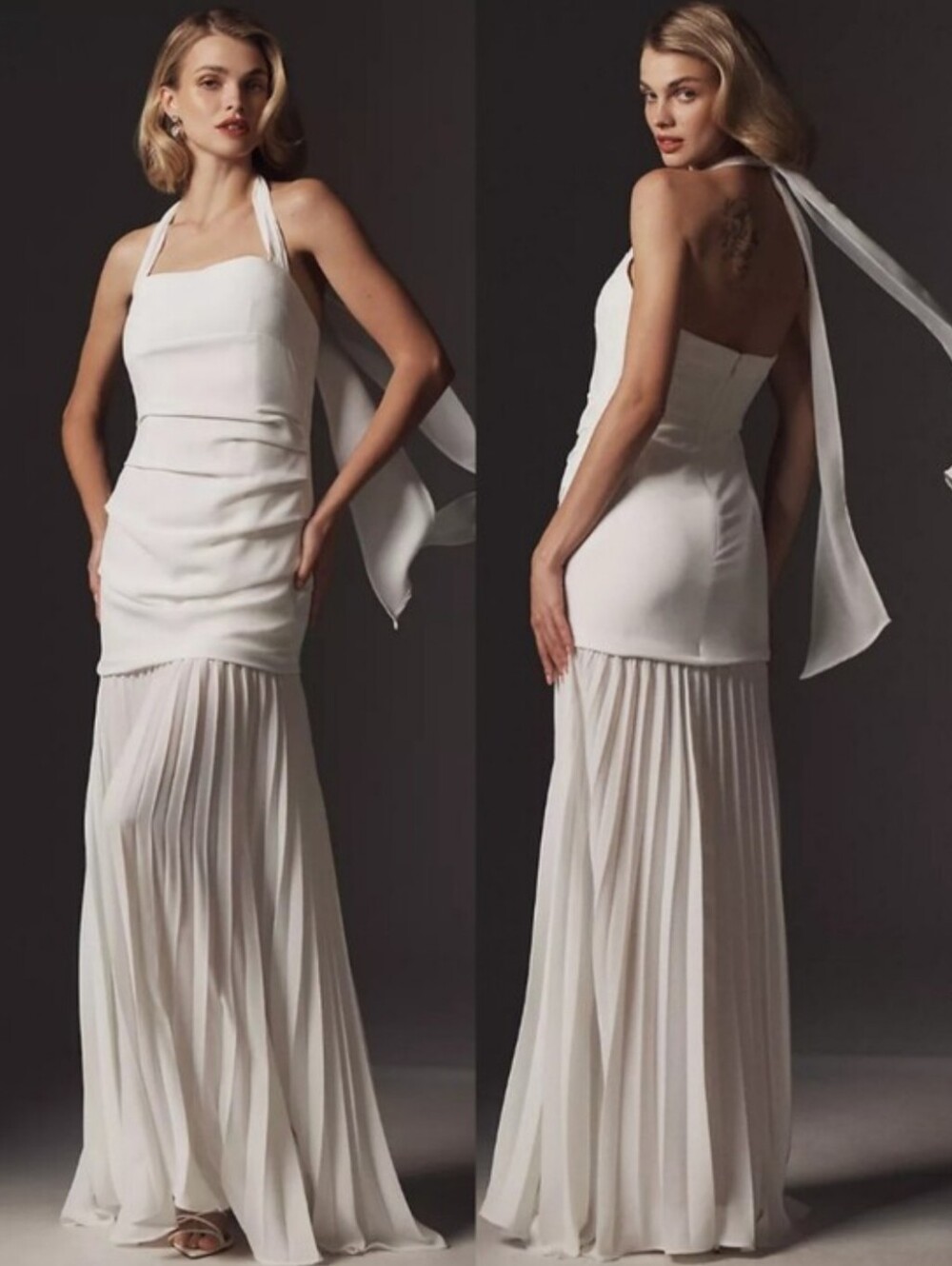 NWT Anthropologie Delfi Collective Delilah Halter Maxi Dress